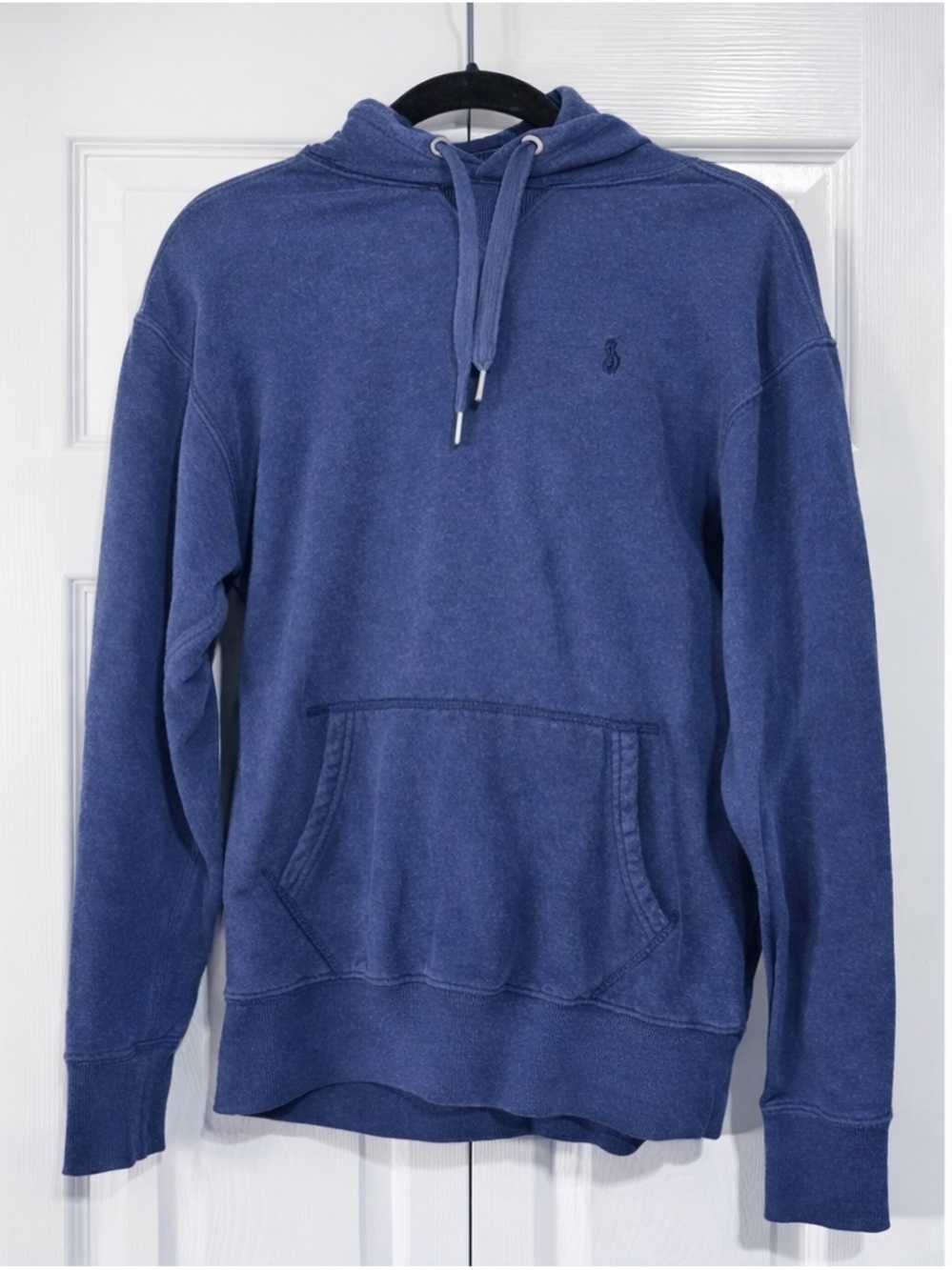 Polo Ralph Lauren Blue Hoodie Pullover Spellout Hood Logo XS